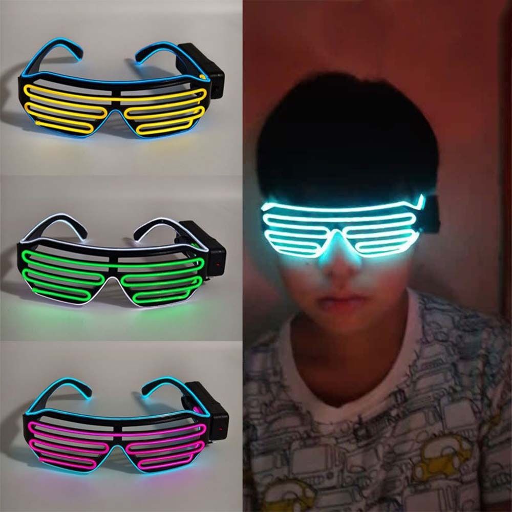 Glow In The Dark Party Glasses - Lunettes LED sans fil lumineuses, lunettes
