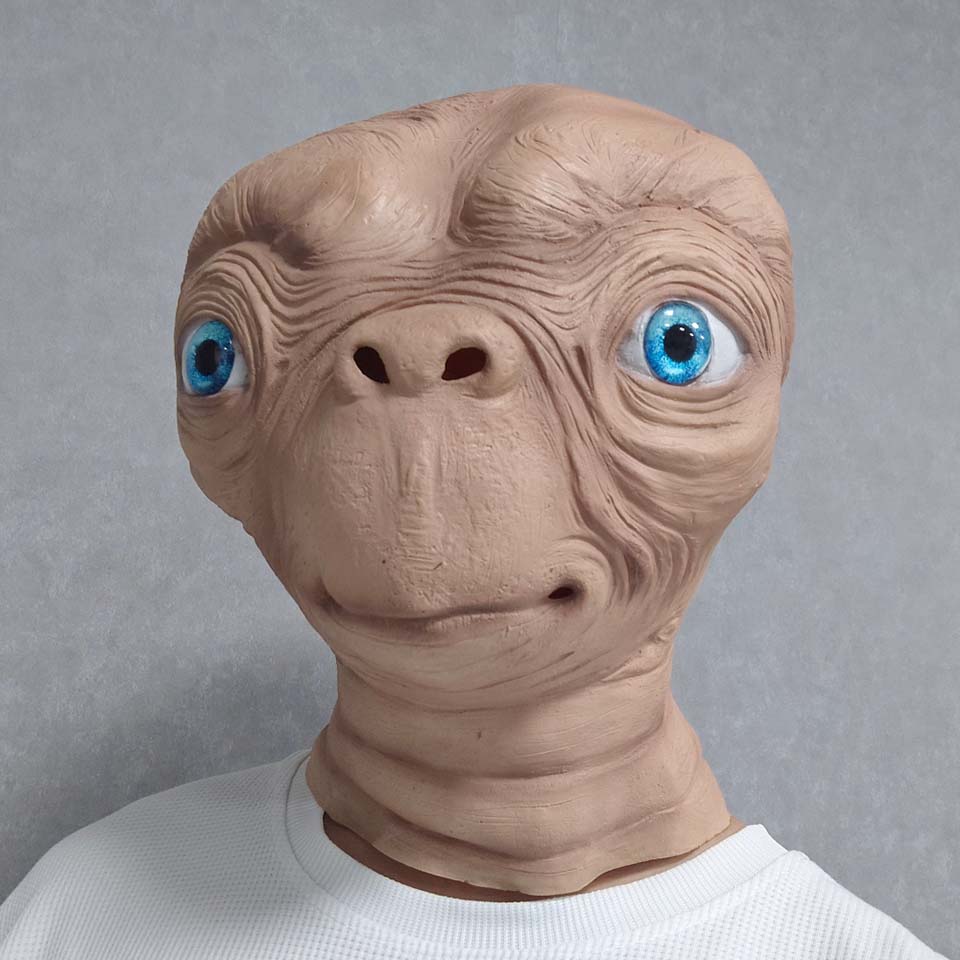 Latex Alien Mask Realistic - Masque réaliste en latex d'alien ET