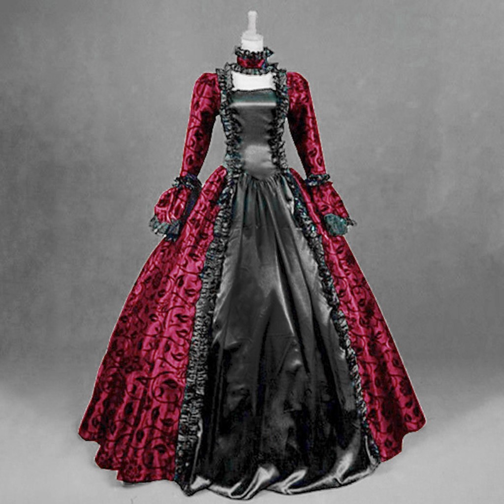 Medieval Renaissance Dress Women - Robe gothique Vintage exquise pour femmes,