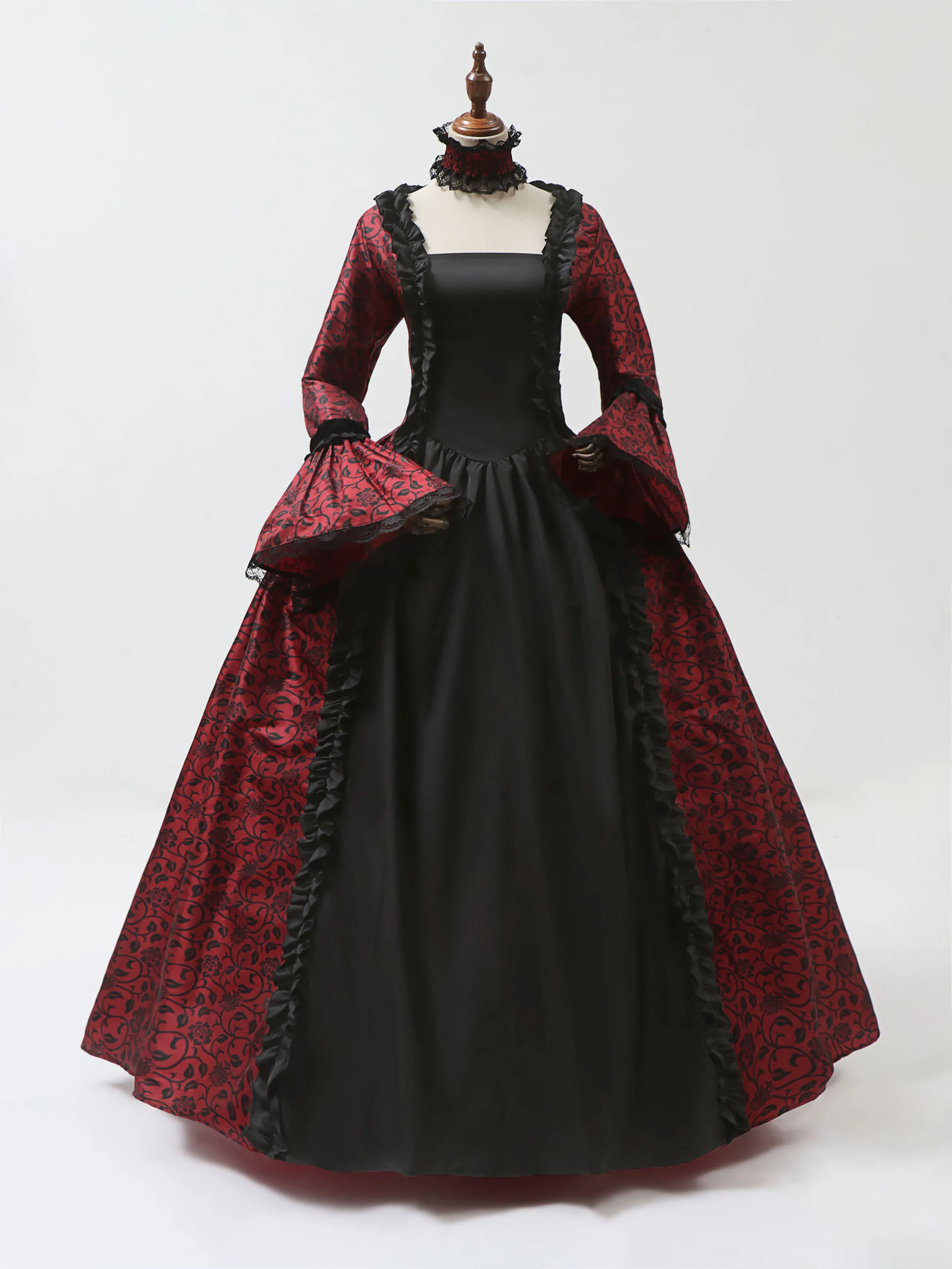 Medieval Renaissance Dress Women - Cosplay Marie Antoinette Robe médiévale manches