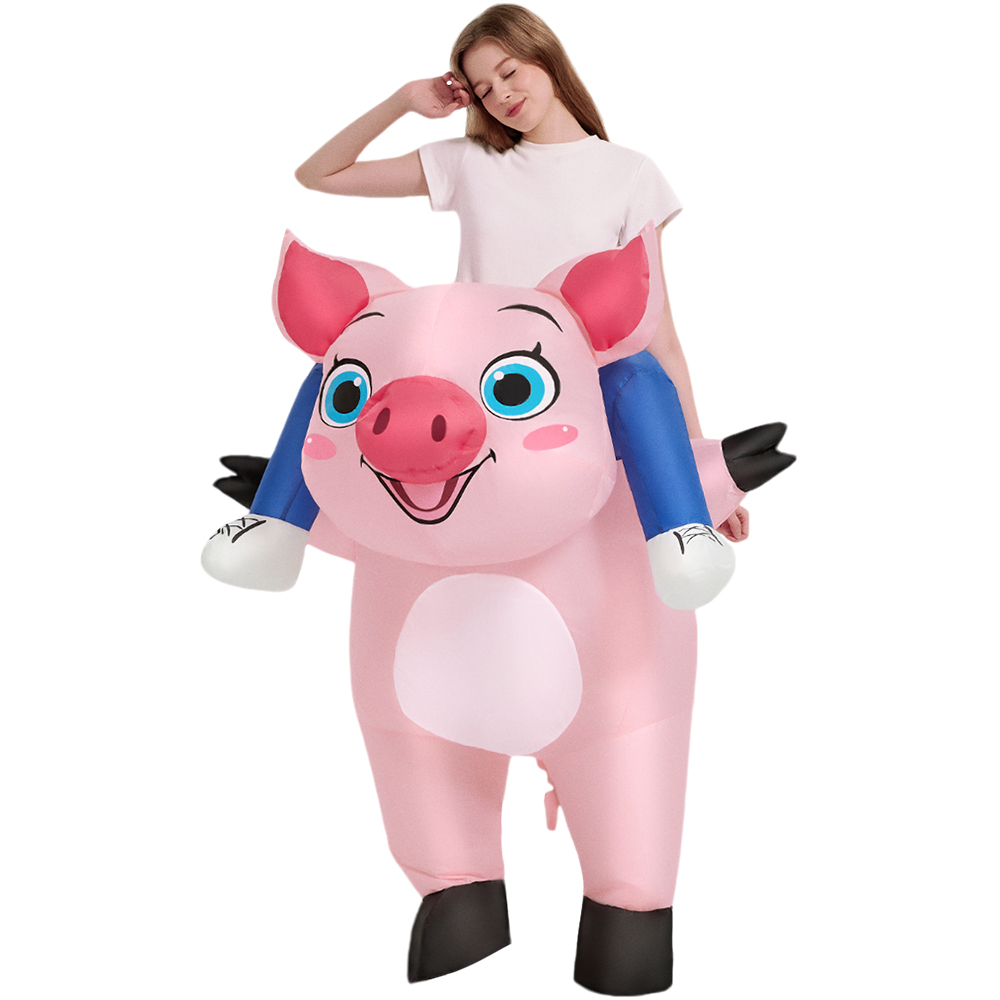 Inflatable Dinosaur Costume Adult - Nouveau Costume de cochon gonflable rose