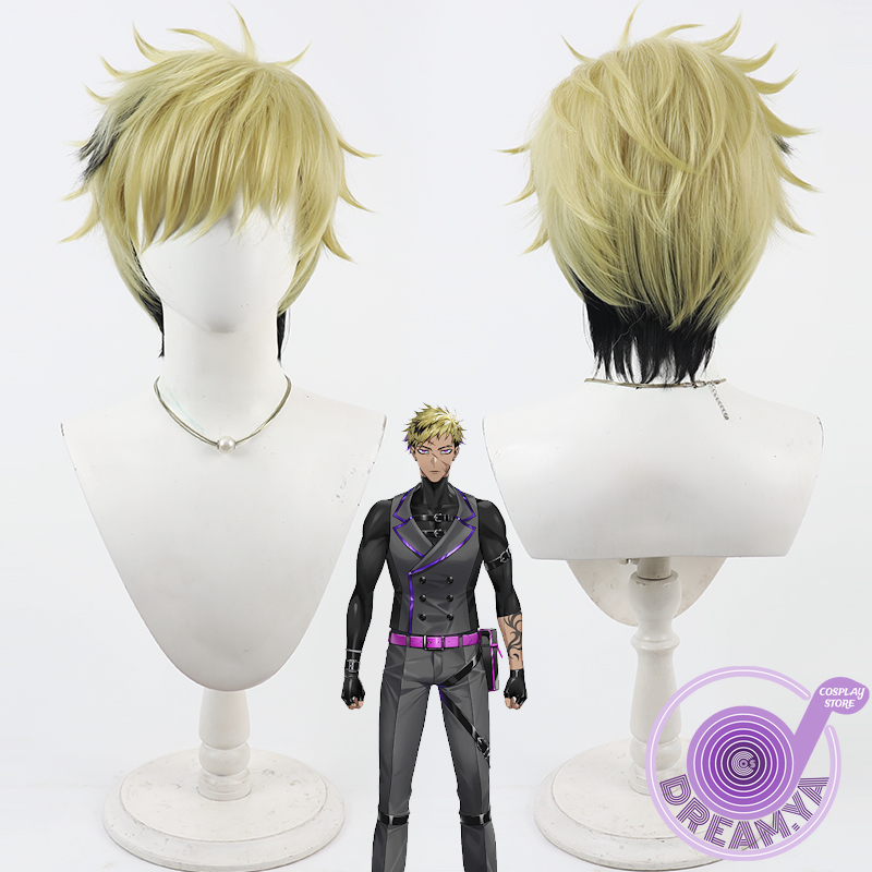 Anime Cosplay Wig Heat Resistant - Vantacrow Bringer Cosplay perruque Vtuber jaune
