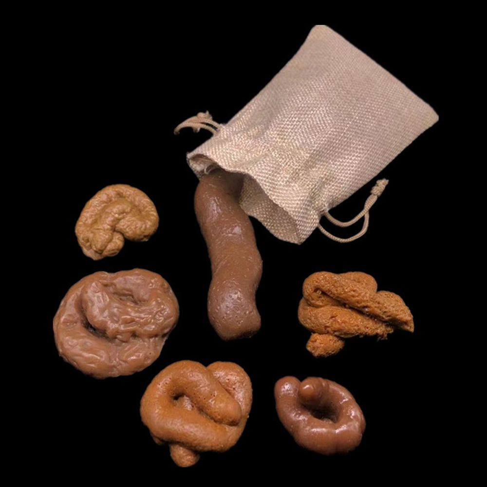 Fake Poop Gag Gift - 6 Pièces Gadgets Farfelus et Amusants,