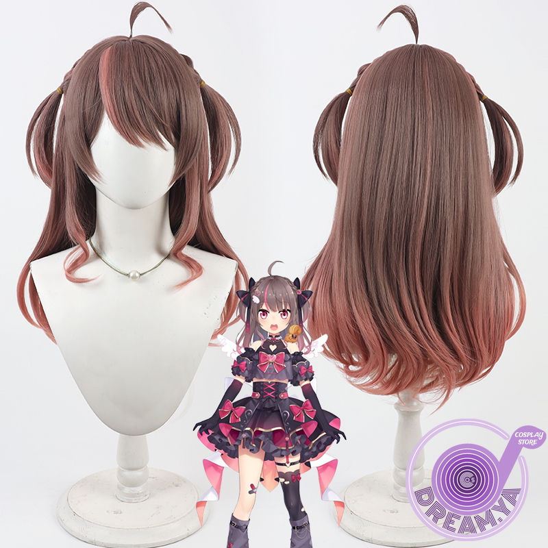 Anime Cosplay Wig Heat Resistant - Natsuiro Matsuri Cosplay perruque Vtuber marron