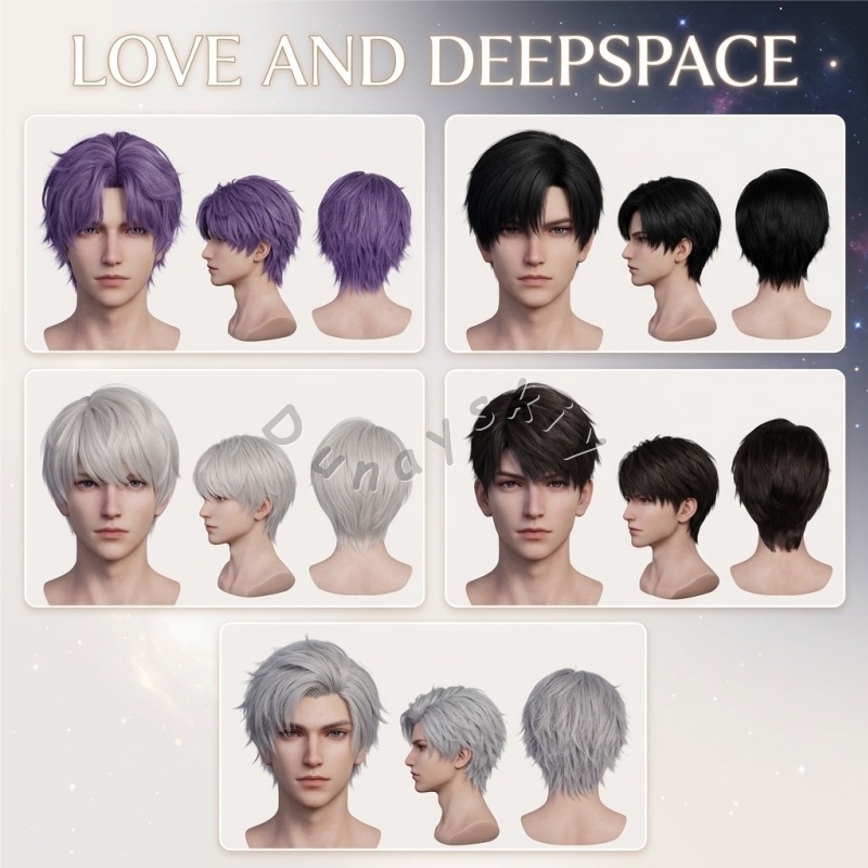 Anime Cosplay Wig Heat Resistant - Perruque Cosplay Love And Deepspace ​