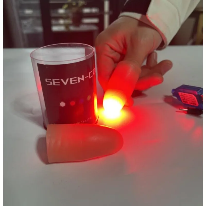 Seven couleurs lumière LED pou - Thumb Tip Magic Trick Set avis et prix