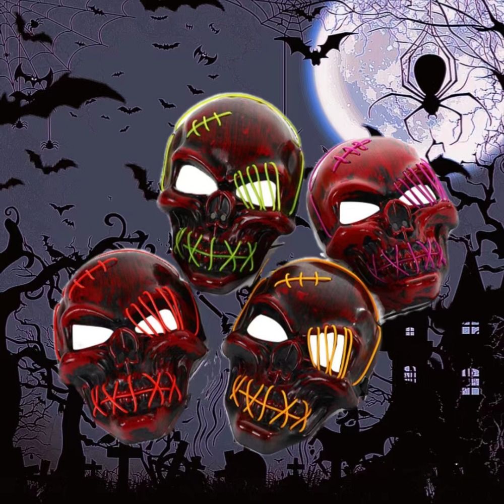 Masque Gothique d'Halloween Lu - Led Purge Mask Halloween avis et prix
