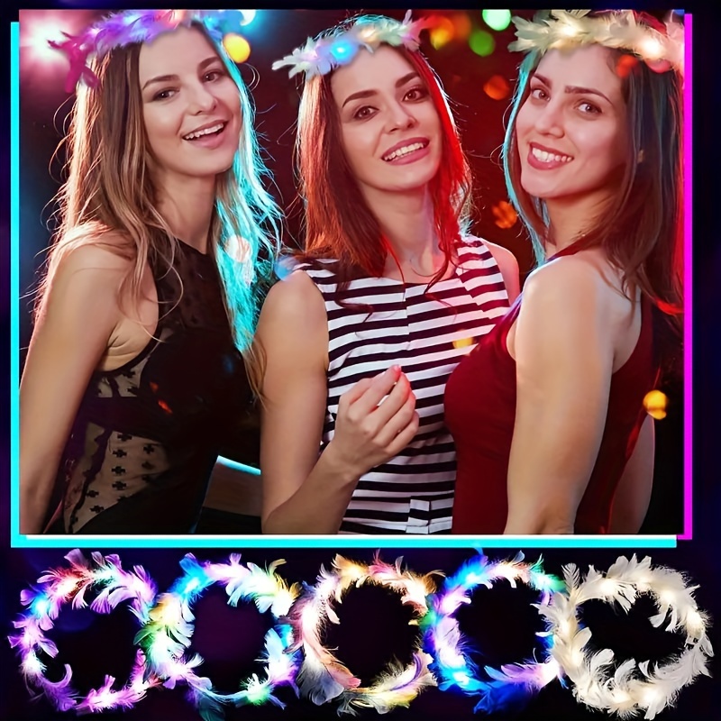 Couronne de plumes à LED pour  - Glow In The Dark Party Glasses avis et prix