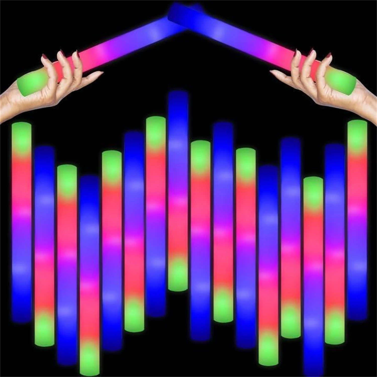 Bâtons lumineux en mousse LED, - Flashing Led Foam Sticks Party avis et prix
