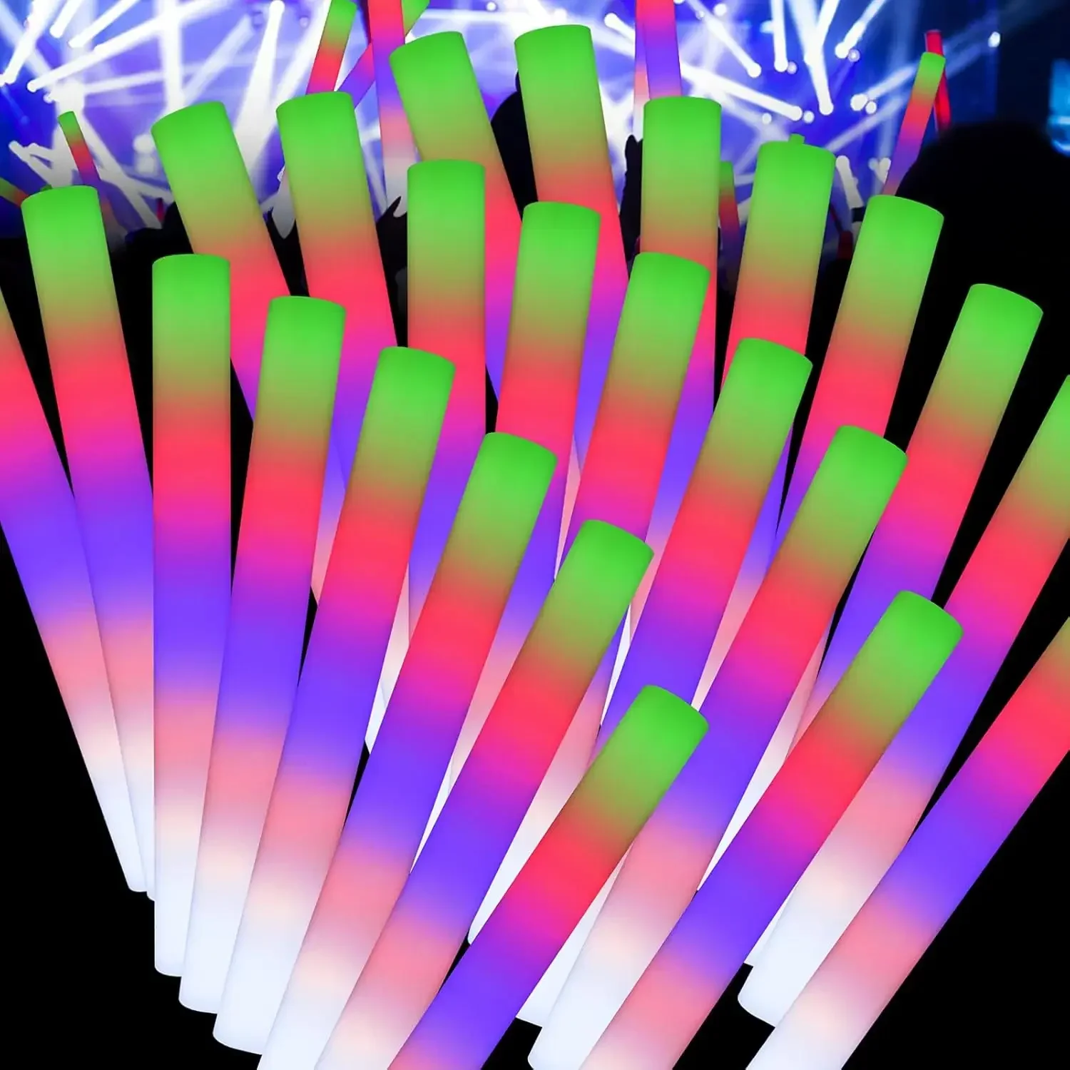3Z-50PCS Bâtonnets lumineux en - Flashing Led Foam Sticks Party avis et prix
