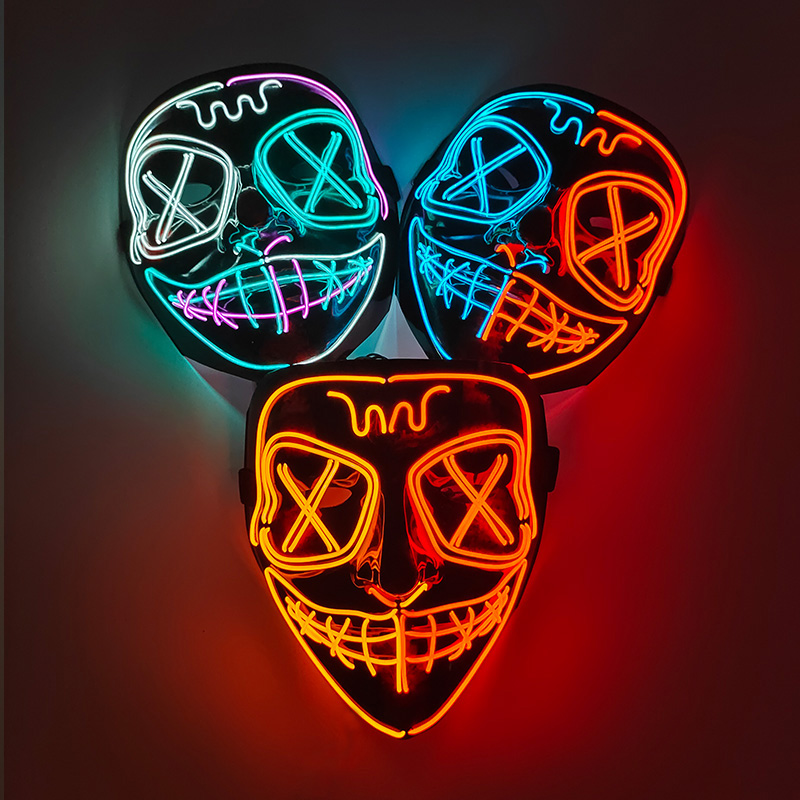 Masque lumineux LED sans fil,  - Led Purge Mask Halloween avis et prix