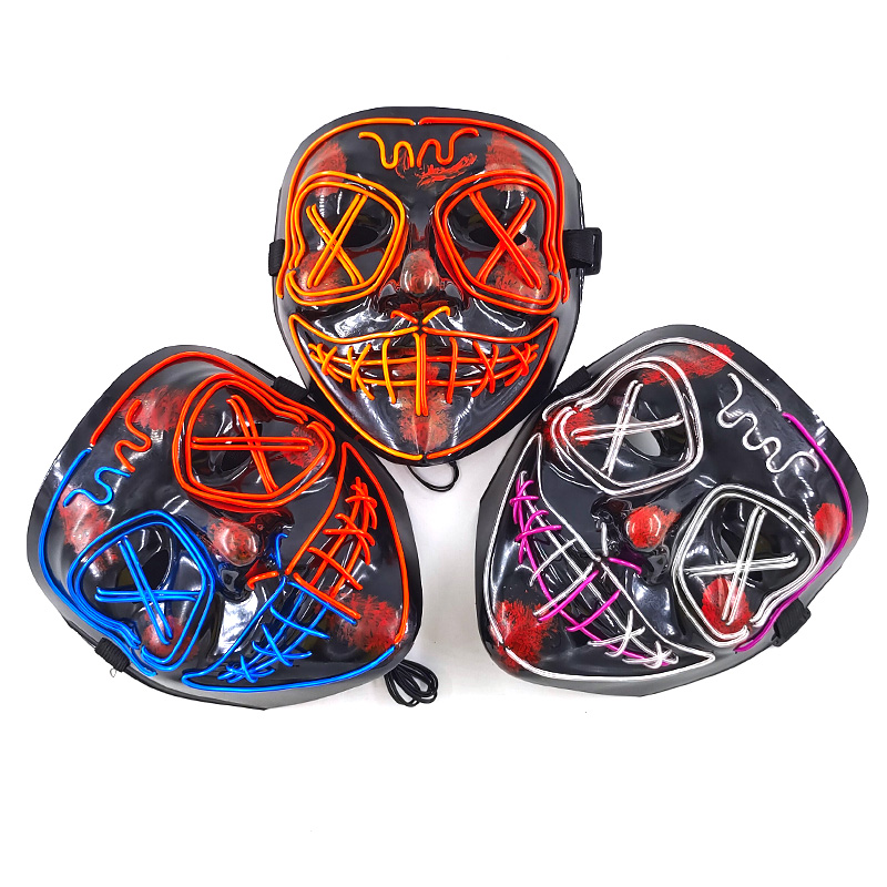 Masque lumineux LED sans fil,  - Led Purge Mask Halloween avis et prix
