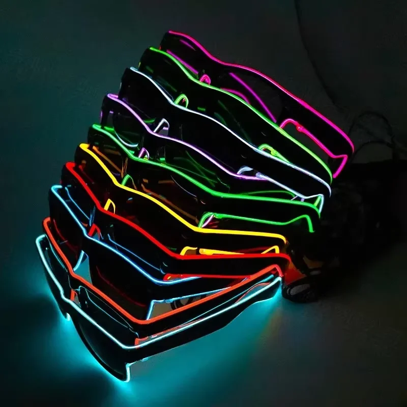 Lunettes de soleil LED néon lu - Glow In The Dark Party Glasses avis et prix