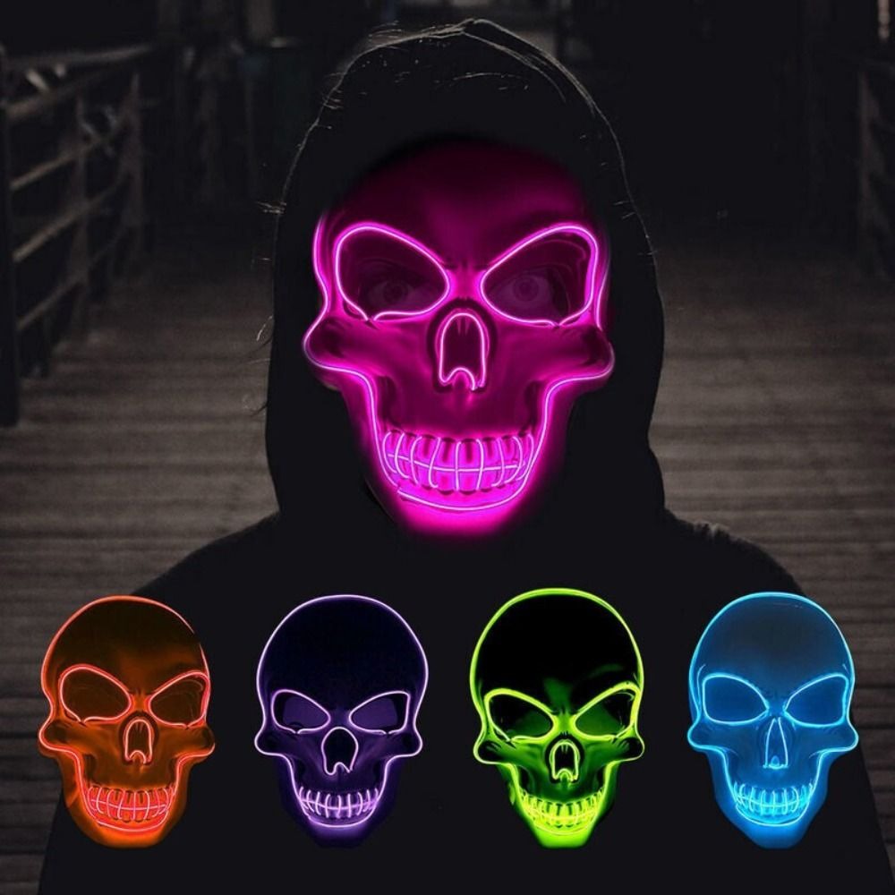 Mode horreur Halloween crâne m - Led Purge Mask Halloween avis et prix