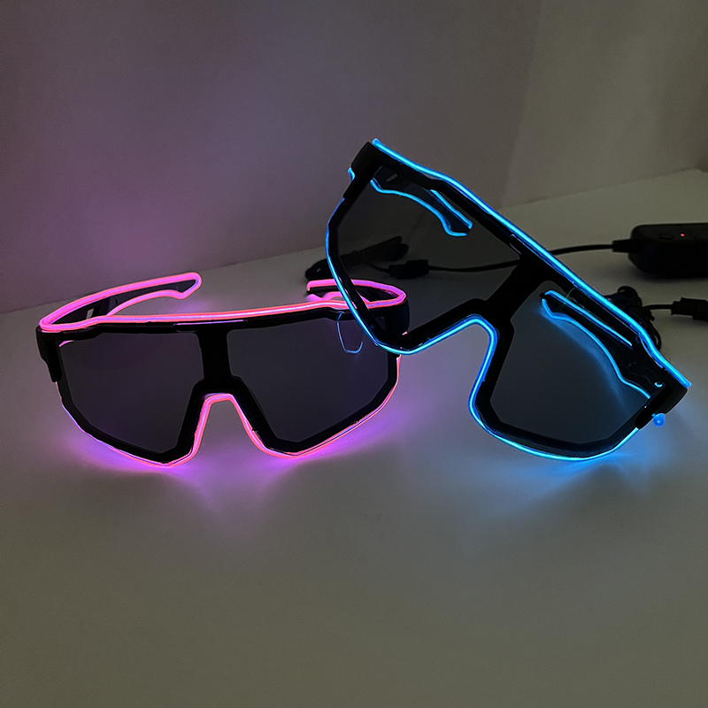 Lunettes LED coupe-vent lumine - Glow In The Dark Party Glasses avis et prix