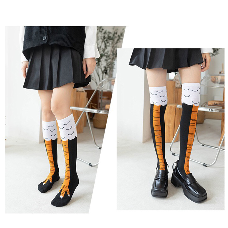 Chaussettes longues pour femme - Funny Chicken Leg Socks avis et prix