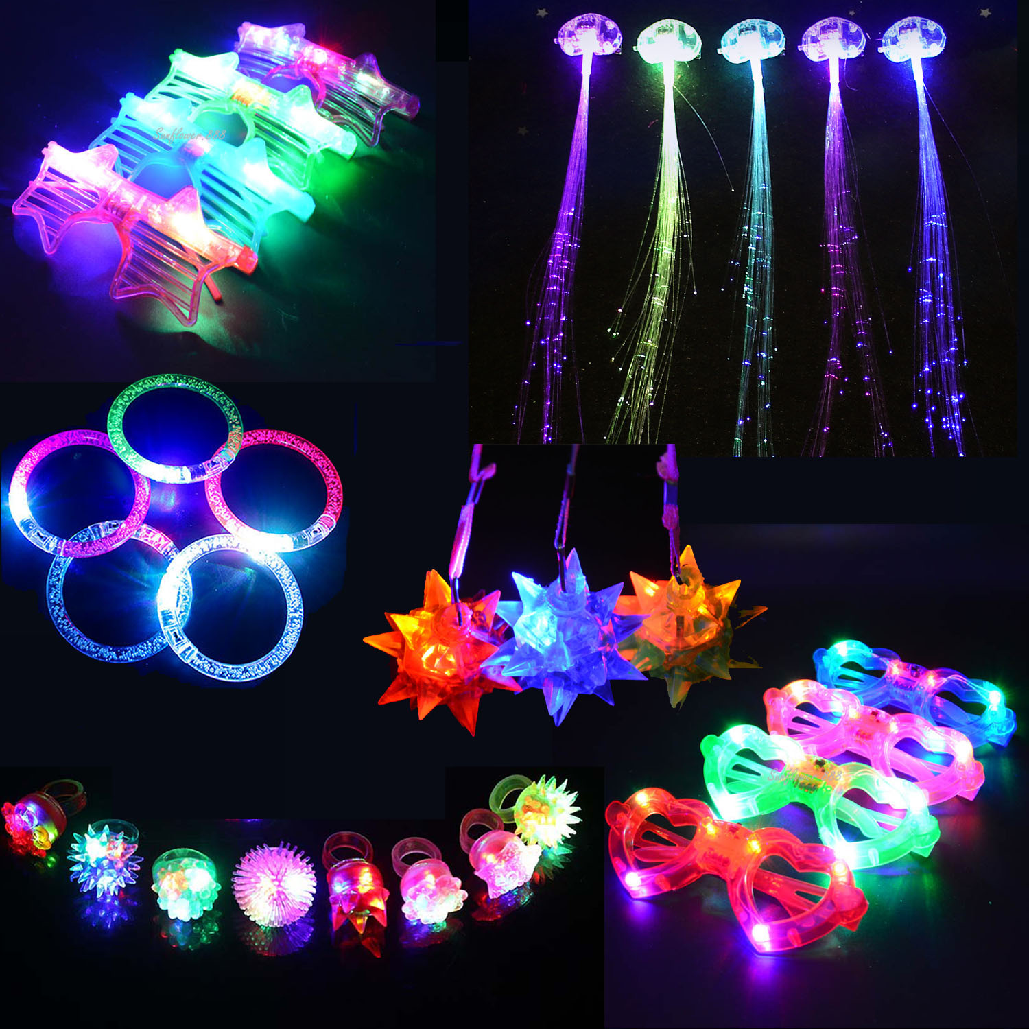 Ensemble de jouets lumineux po - Glow In The Dark Party Glasses avis et prix