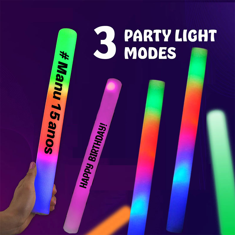 30 bâtons lumineux en mousse L - Flashing Led Foam Sticks Party avis et prix