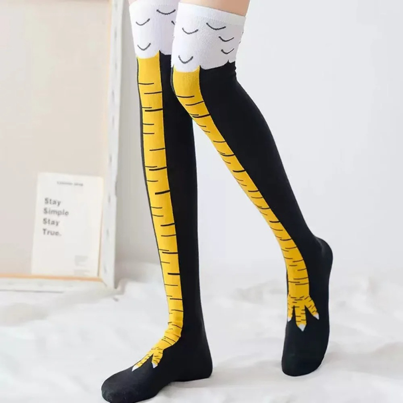 Chaussettes longues pour femme - Funny Chicken Leg Socks avis et prix